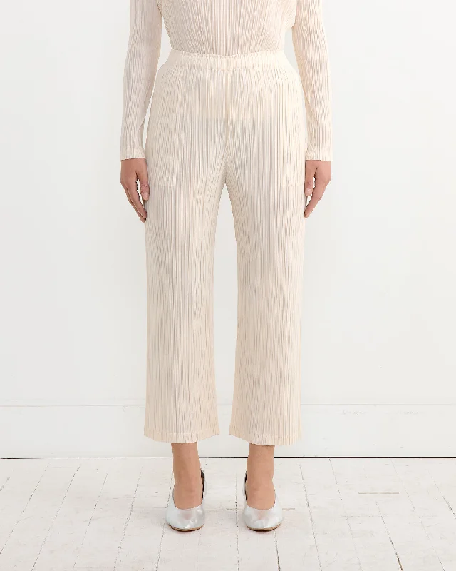 MC Dec Pant in Off White Sleek Black Pants
