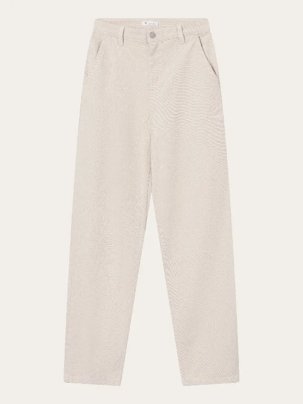 CALLA tapered mid-rise heavy twill workwear pant - Raw cotton Casual Sweatpants Style CALLA tapered mid-rise heavy twill workwear pant - Raw cotton Casual Sweatpants Style