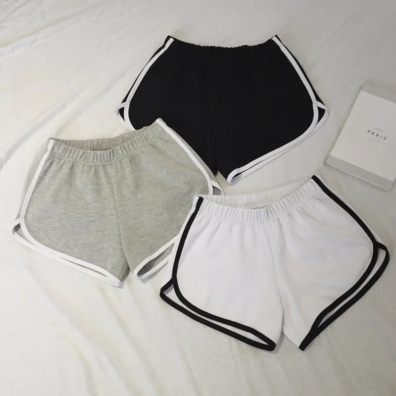 Summer Simple Shorts Women Home Yoga Beach Pants Leisure Female Sports Classic Pleated Pants Summer Simple Shorts Women Home Yoga Beach Pants Leisure Female Sports Classic Pleated Pants