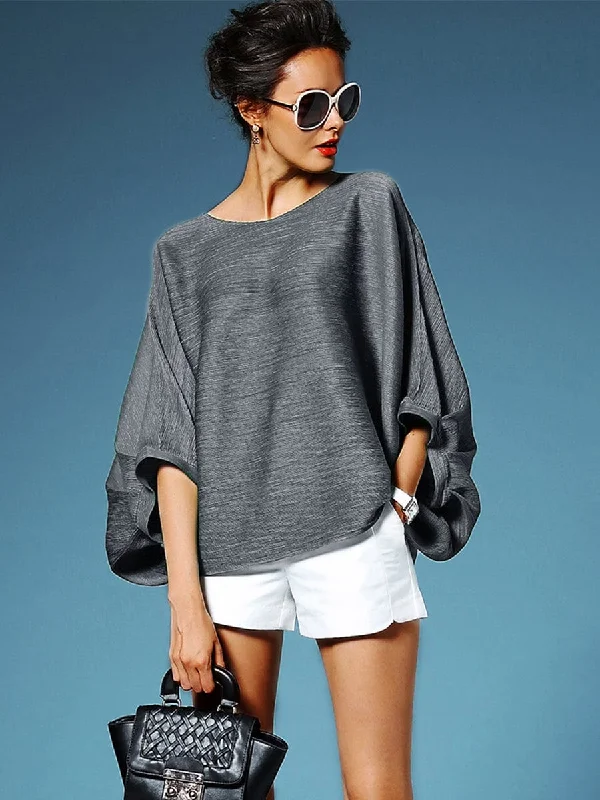 Effortlessly Chic Pleated Blouse Asymmetric Hem Blouse