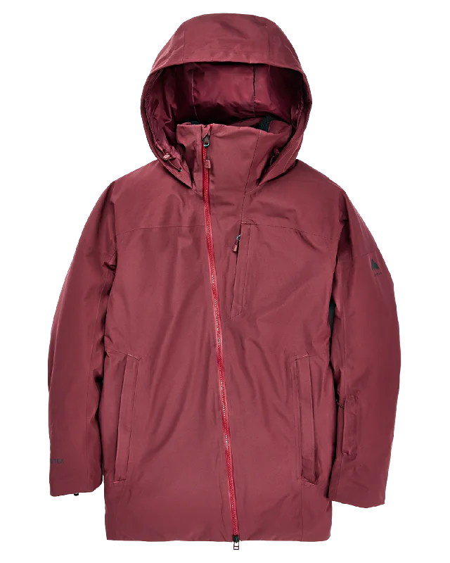 Burton Women's Pillowline Gore-Tex 2L Snow Jacket - Almandine Ribbed T-Shirt High Neck Heavyweight