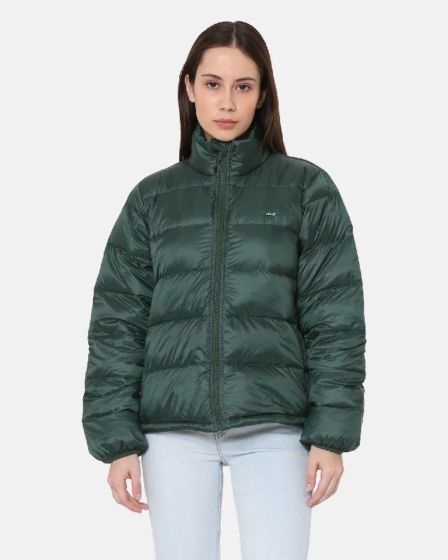 Polly Packable Jacket in Python Green Casual Formal Business