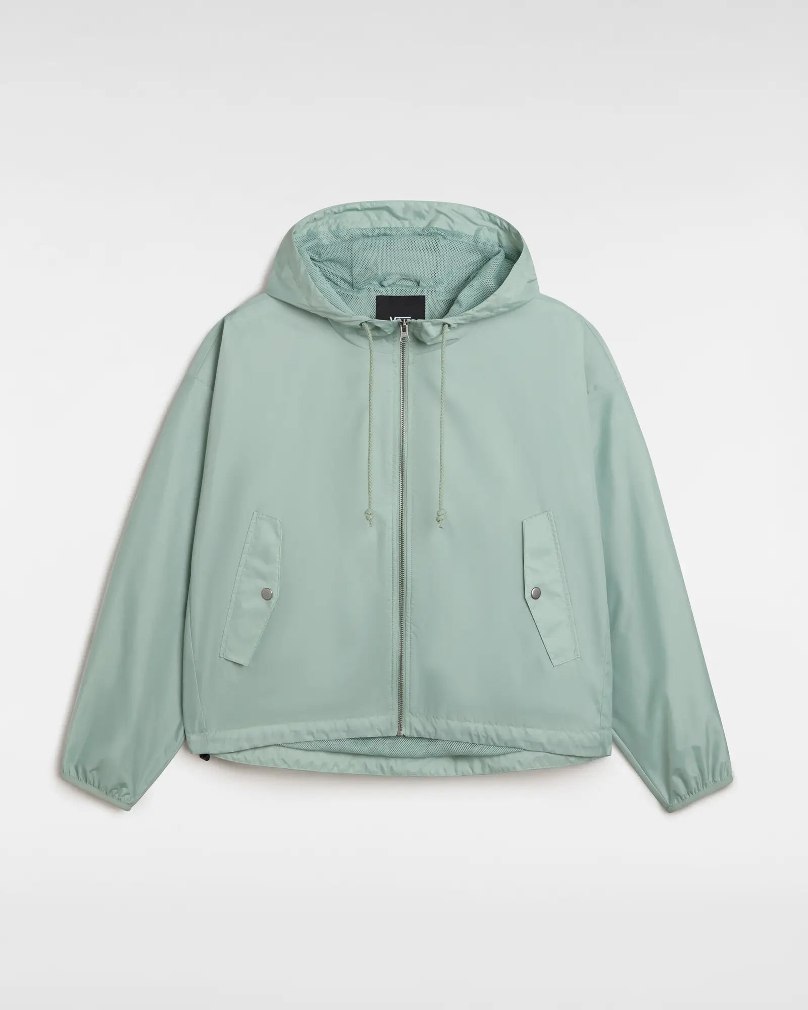 MTE Theo Windbreaker Jacket in Iceberg Green Rayon Fabric Velvet Fabric Corduroy Fabric