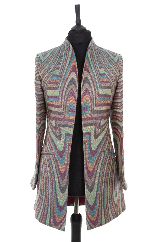 Bhumi Jacket in Kahlo Wool Fabric Cashmere Fabric Tweed Fabric