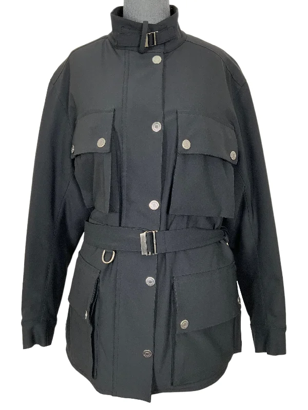 GUCCI Polyester Belted Utility Jacket Size M Tailored Jacket Straight Jacket A-Line Jacket