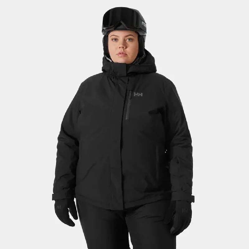 Helly Hansen Snowplay Plus Jacket Womens 2025 Notch Collar Peter Pan Collar Cowl Neck