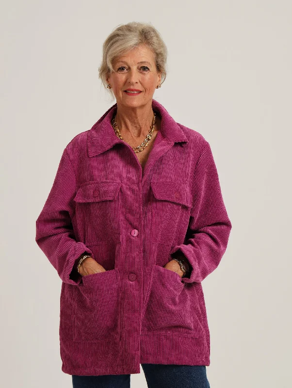 Jasmin Jacket- Berry Quilted Jacket Puffer Jacket Insulated Jacket