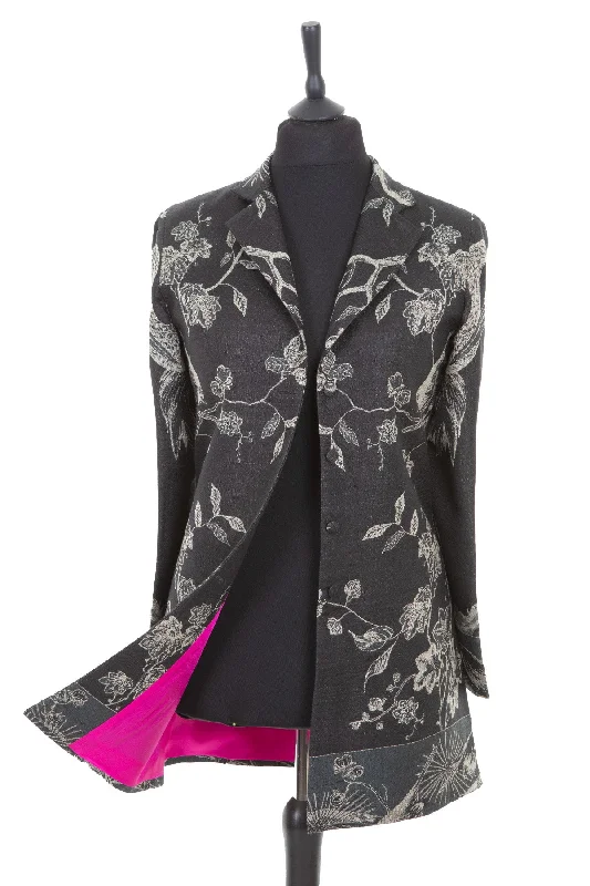 Sicily Jacket in Ebony Jersey Jacket Tulle Jacket Batik Jacket