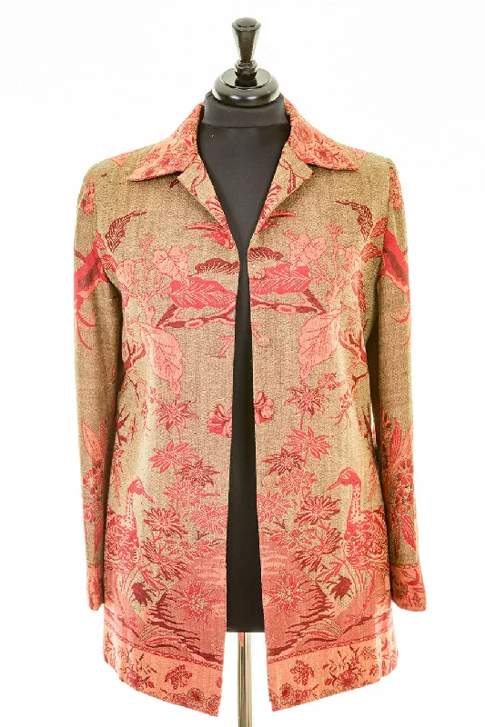 Sicily Jacket in Electric Moss Embroidered Jacket Appliqued Jacket Beaded Jacket