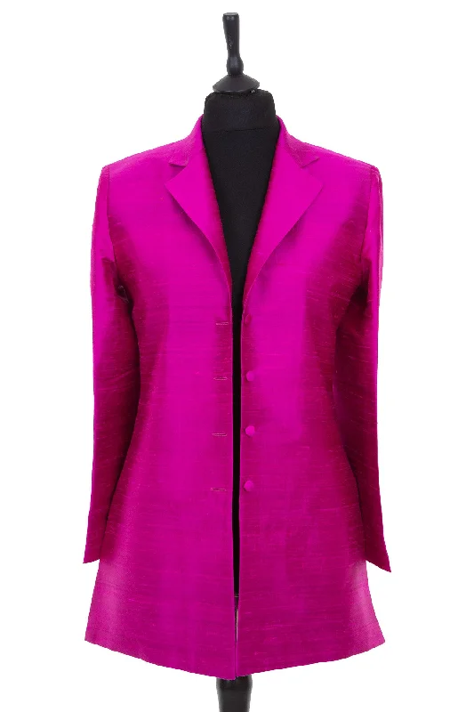 Sicily Jacket in Wild Orchid Tiered Jacket Buttoned Jacket Zippered Jacket