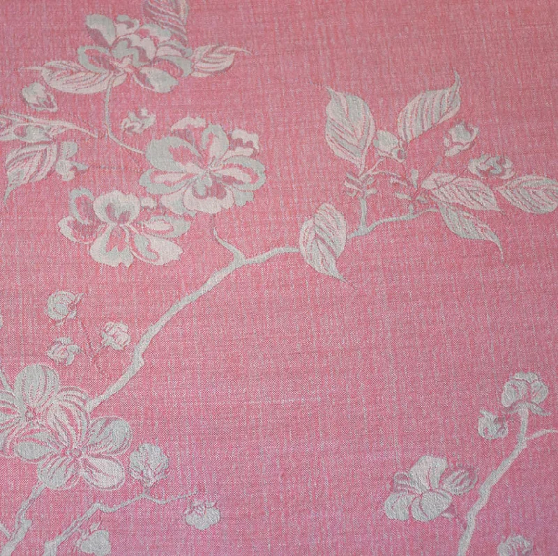 Reversible Kimono Jacket in Rococo Pink Rayon Fabric Velvet Fabric Corduroy Fabric