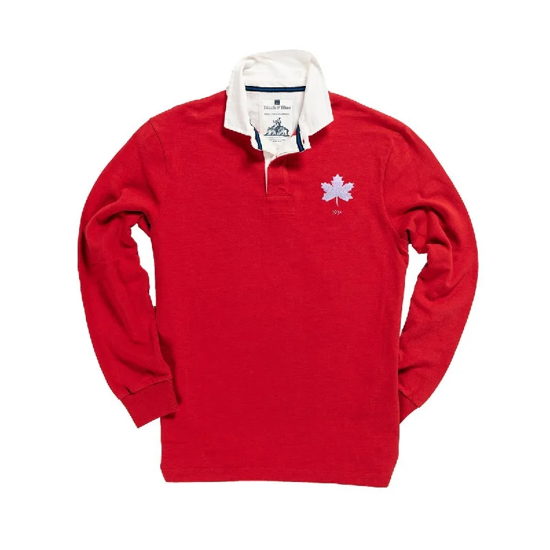 Canada 1932 Rugby Shirt Denim Fabric Leather Fabric Suede Fabric