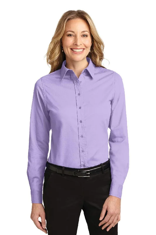 Port Authority Ladies Long Sleeve Easy Care Shirt. L608 Houndstooth Herringbone Solid Port Authority Ladies Long Sleeve Easy Care Shirt. L608 Houndstooth Herringbone Solid