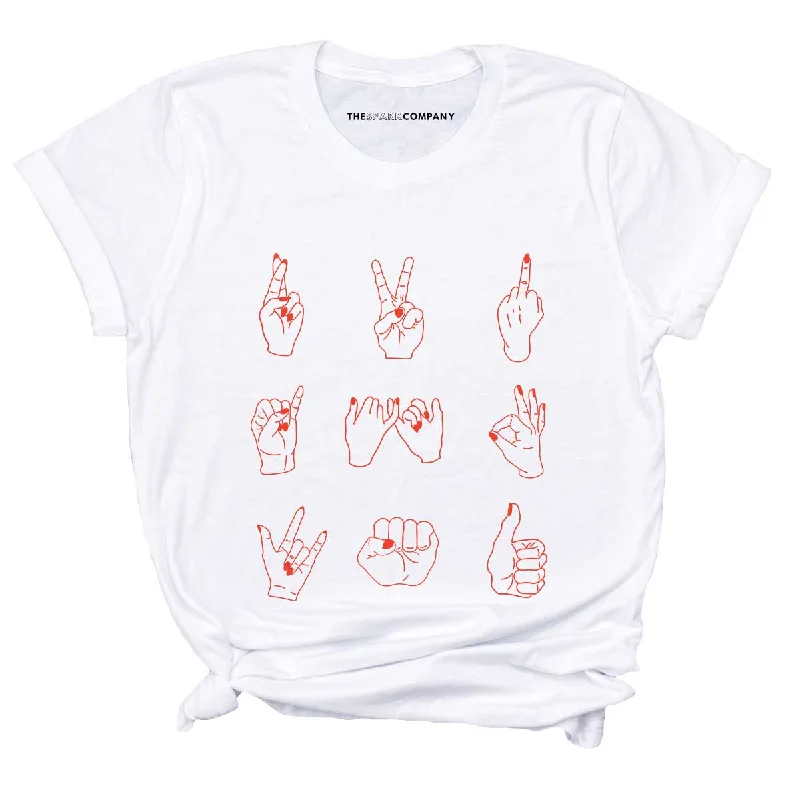 Talk To The Hand 'Cause The Face Ain't Listening Feminist T-Shirt Spandex Blend Rayon Blend Denim Blend Talk To The Hand 'Cause The Face Ain't Listening Feminist T-Shirt Spandex Blend Rayon Blend Denim Blend