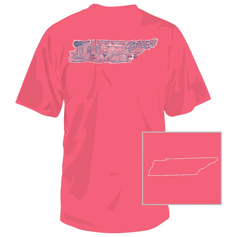 Tennessee State Collage Short Sleeve T-Shirt Casual Formal Business