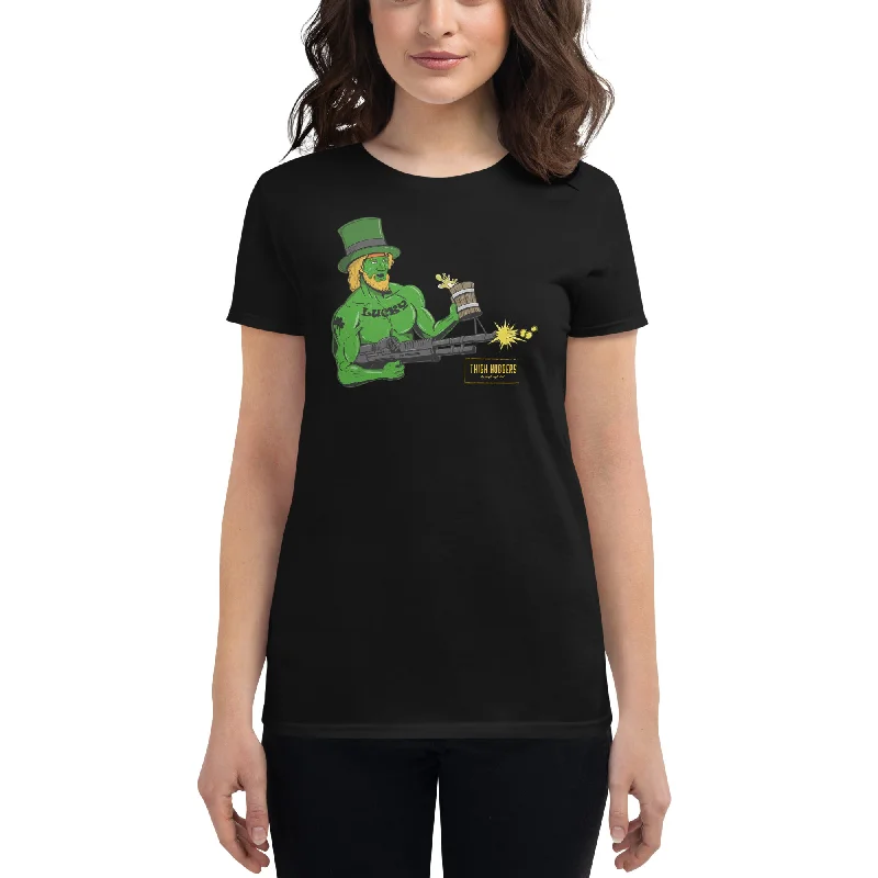 Women's St Patys Rambochaun short sleeve t-shirt Lace Blend Ribbed Blend Corduroy Blend Women's St Patys Rambochaun short sleeve t-shirt Lace Blend Ribbed Blend Corduroy Blend