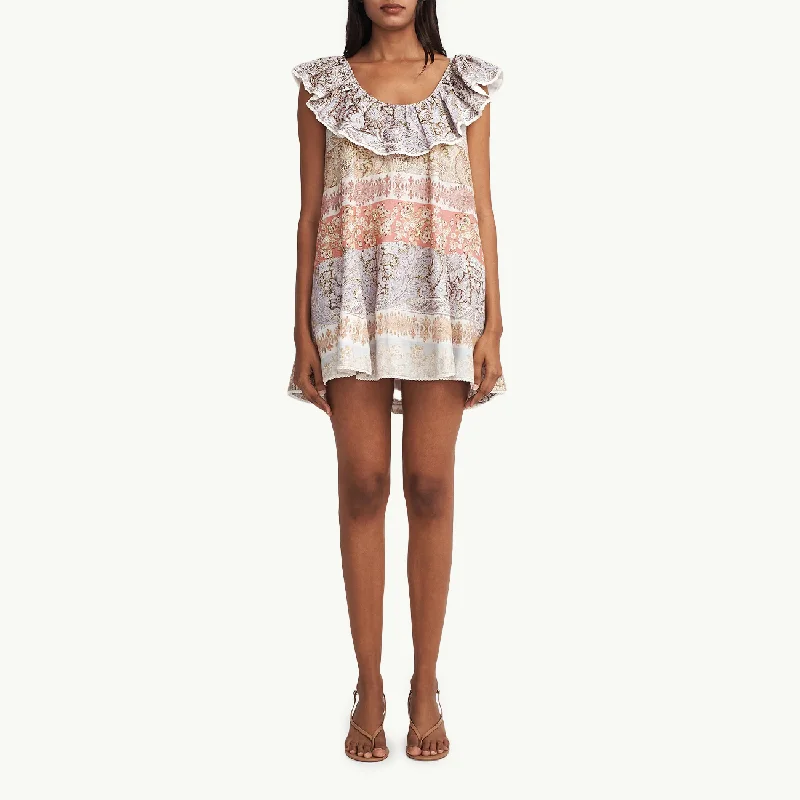 Sophia Mini Dress - Paisley Lane Stylish Ruffle Mini Dress