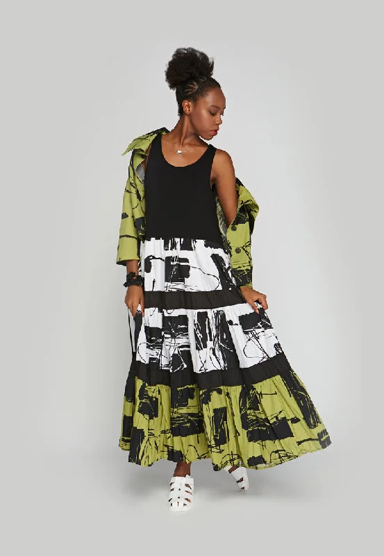 Luukka Nocturne Printed Maxi dress Cozy Wrap Maxi Dress