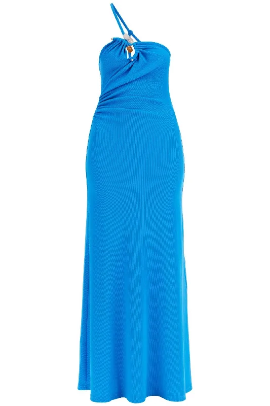One-shoulder Maxi Dress With Elegant Maxi Dress with Pockets
