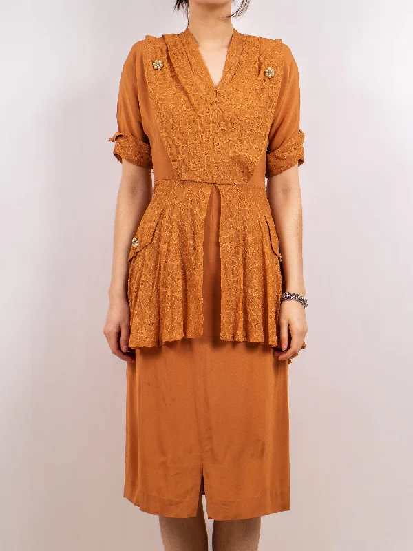 1940's phil wiener originals dress 'as is'