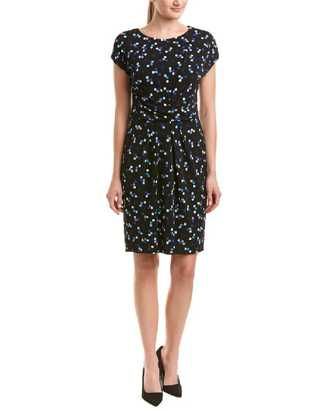 Adrianna Papell - Cap Sleeve Polka Dot Jersey Dress AP1D102275SC