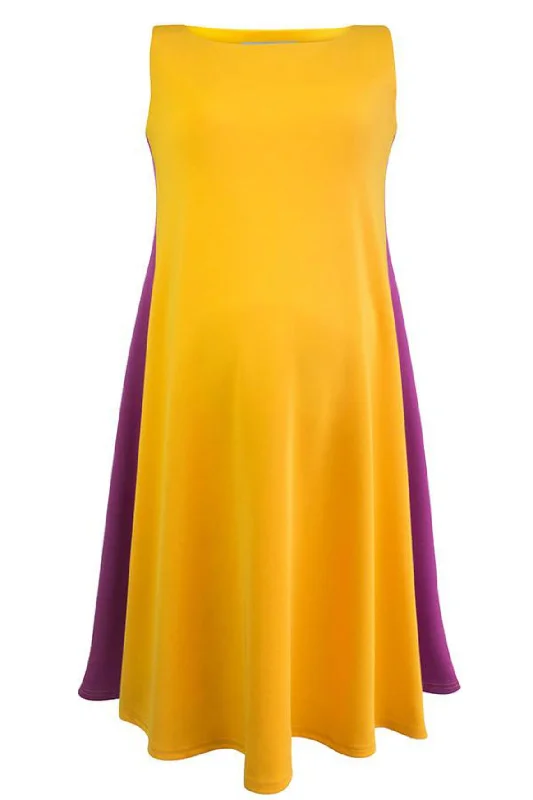 Yellow & Purple Tent Dress