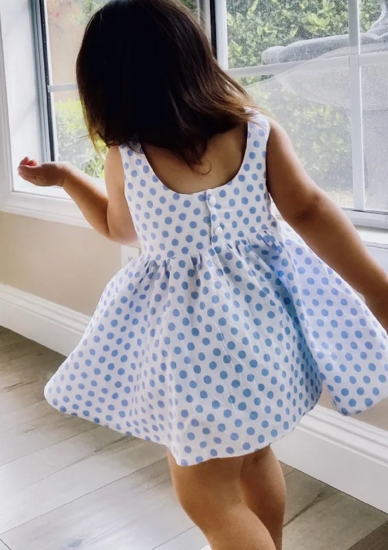 Blue/White Polka Dot