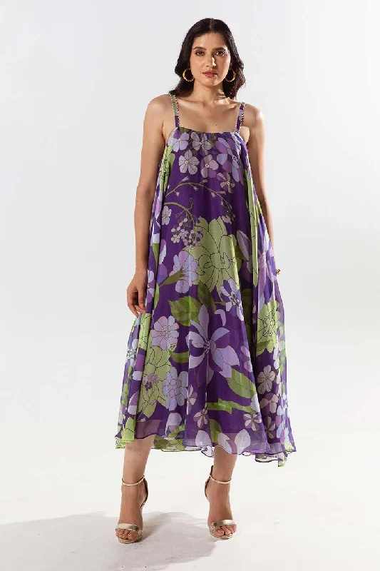 Voilet Printed Bianca Dress