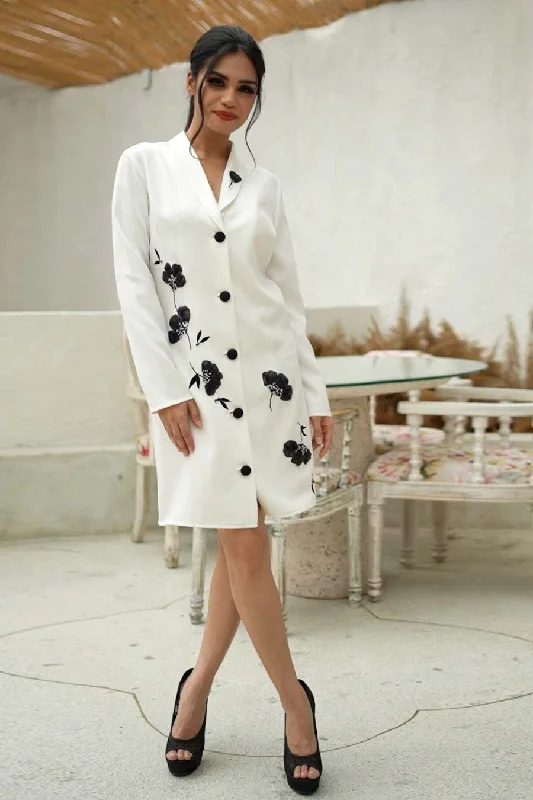 White Lily Blazer Dress