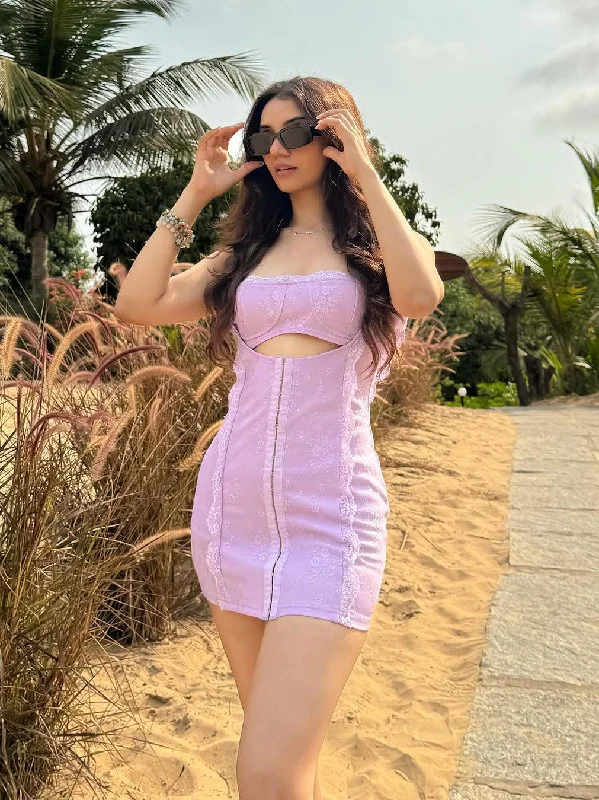 Backless Hip Elegant Cutout Slim Lace Dress