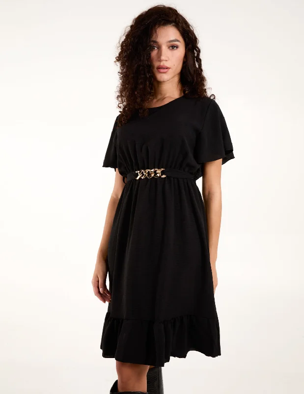 Chain Belt Dress