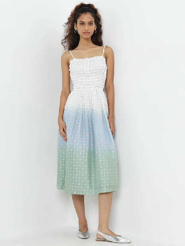 Bombay Paisley Multicolour Embellished A-Line Dress