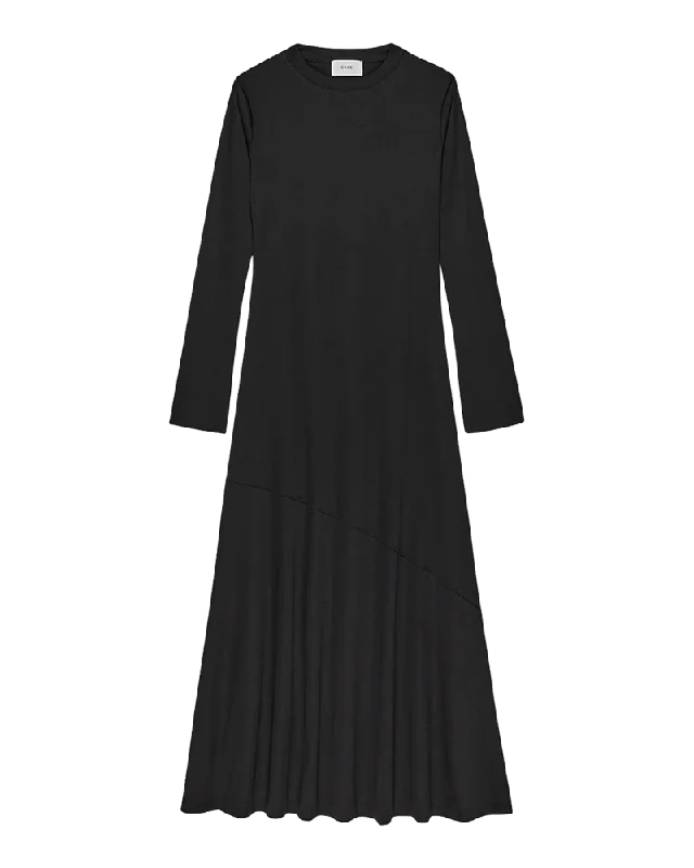 0053 Long Jersey Seam Detail Dress