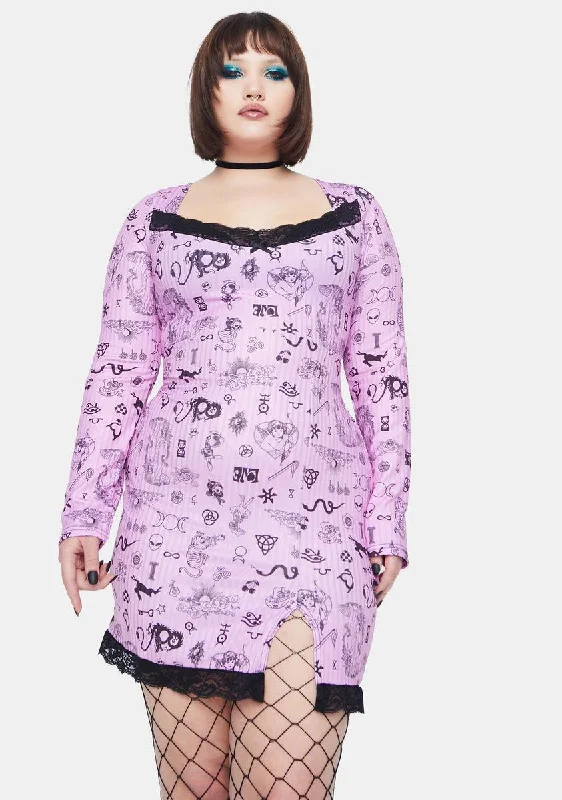 Plus Symbols Dress
