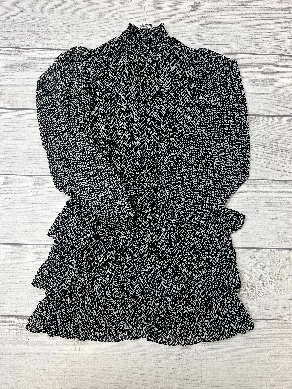 Dress Casual Short By Express In Black White, Size: Xxs