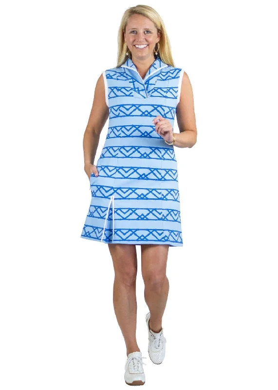 Sport Dress - Bamboo Stripe 2 Blue