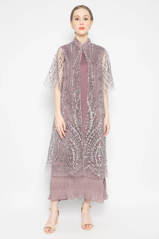 Amy Dress in Ash Purple