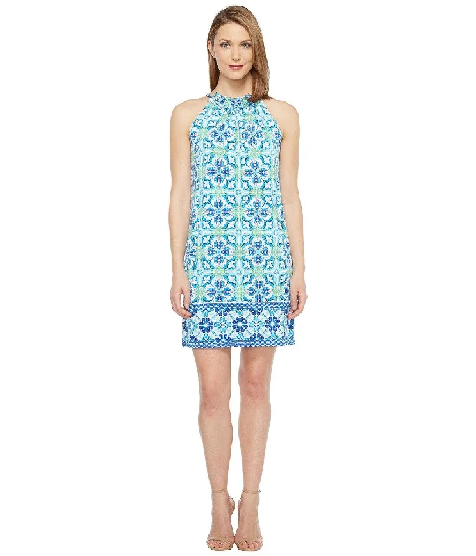 London Times - Pattern Printed Halter Dress T2935MSC