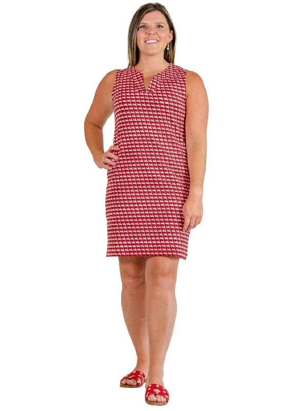 Lucille Dress - Bulldogs Black/Red/White