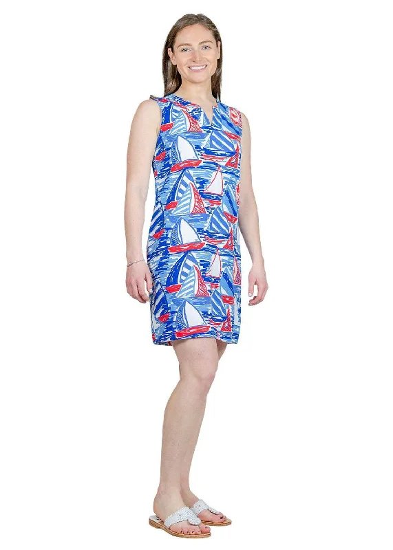 Lucille Dress - Out for Sail Red/White/Blue