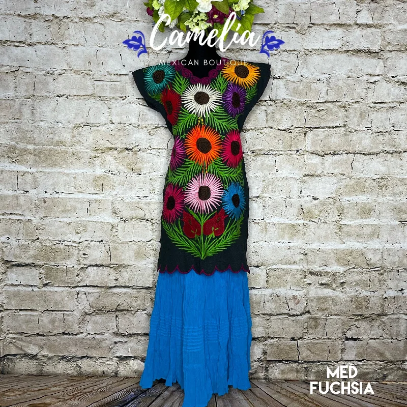 Mexican Huipil Dress Daisies