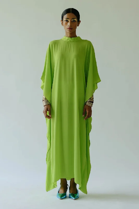 Green Acid Mimi Kaftan Dress