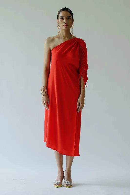 Red Fiery Nora Dress