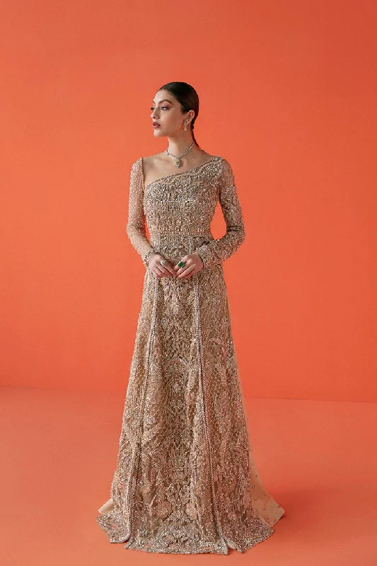 Pakistani Bridal Golden Skirt Lehenga Dress