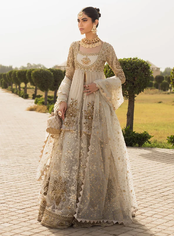 Pakistani Bridal White Nikkah Dress