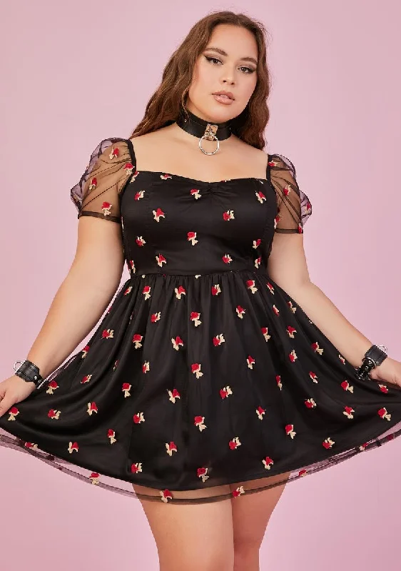 Plus Midnight Forever Yours Babydoll Dress