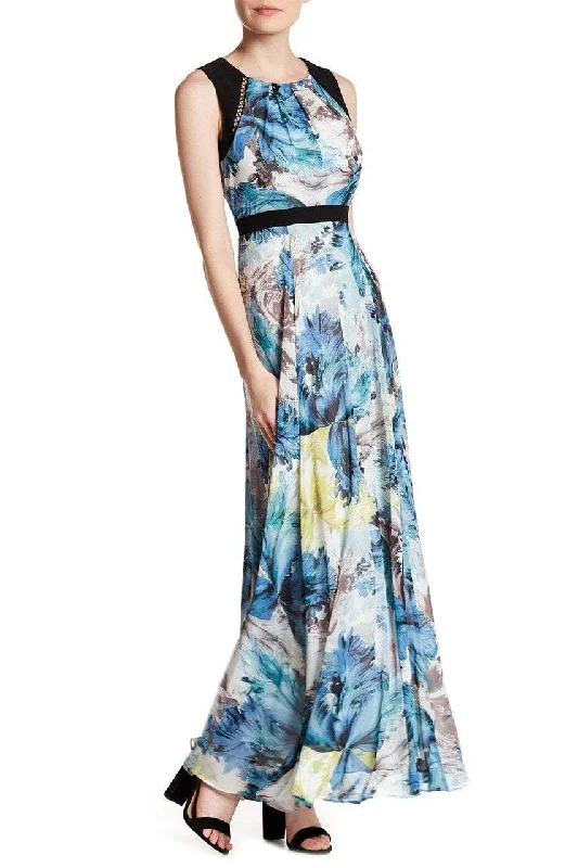 Sangria - Jel Printed Throughout Long Dress DBLP1178SC