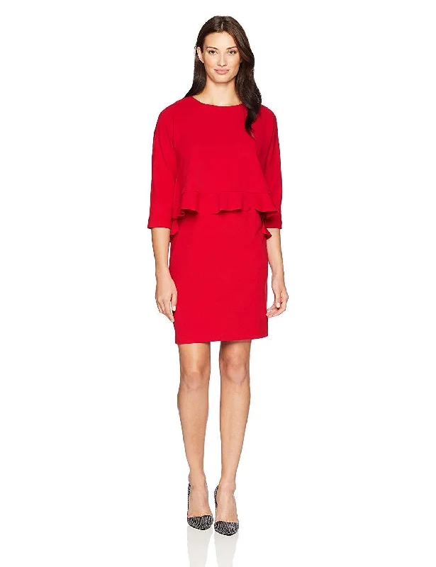 Taylor - Quarter Sleeve Popover Crepe Dress 9859MSC