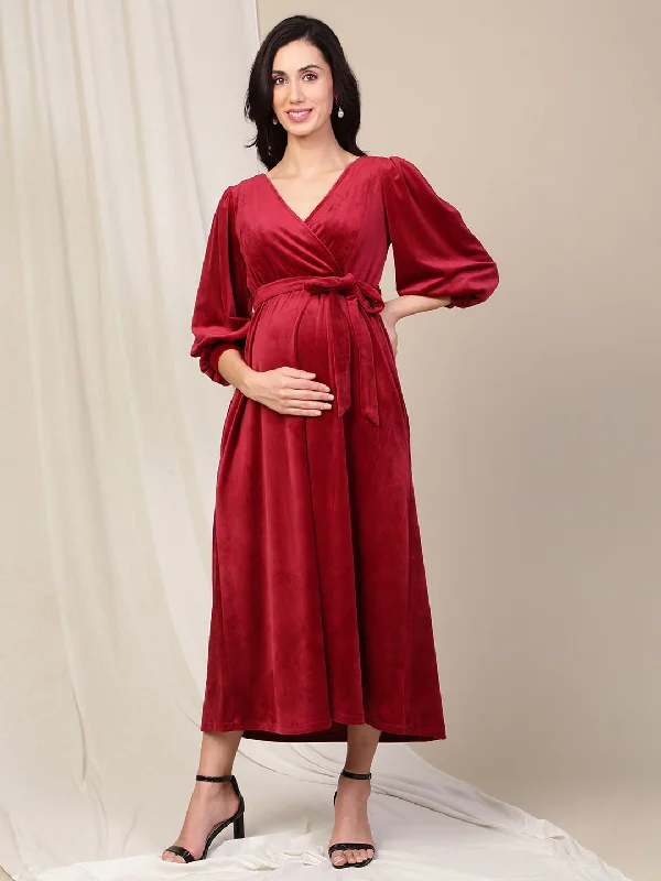 Velvet Feeding Dress