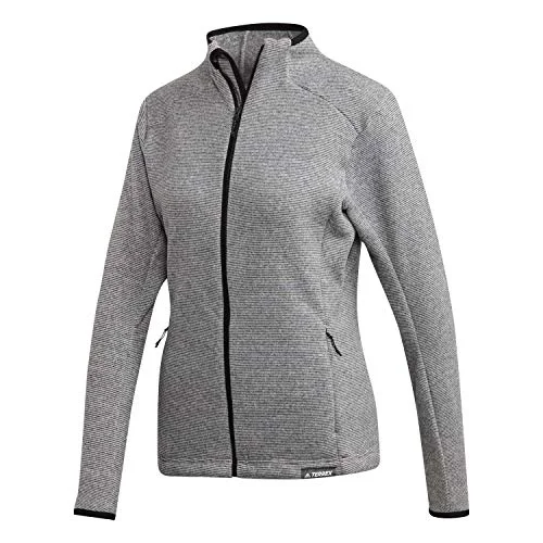 Adidas Womens W Knit Fleece Sweatshirt Hoodie with High Neck Warm Protective